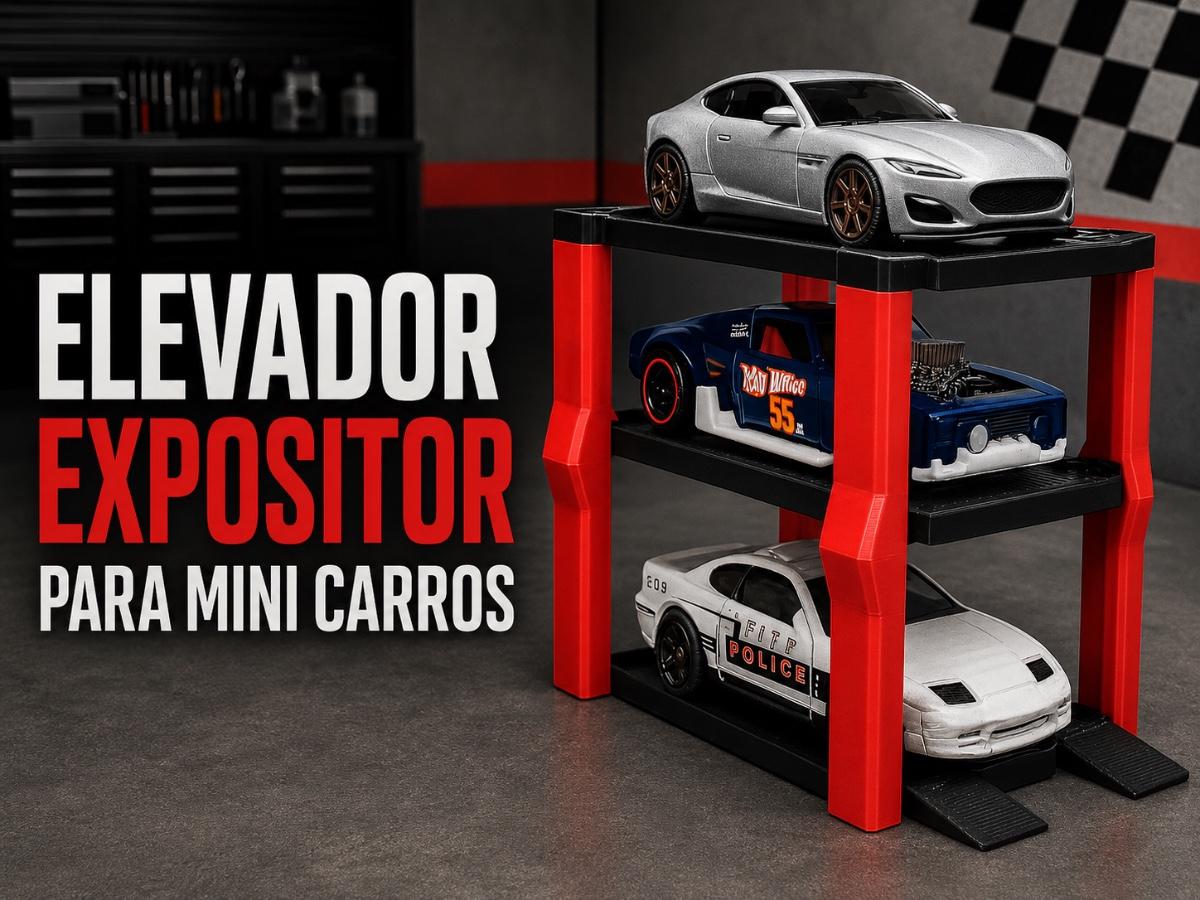 Mini Garagem Expositora para Carrinhos