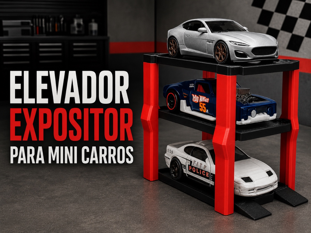 Mini Garagem Expositora para Carrinhos